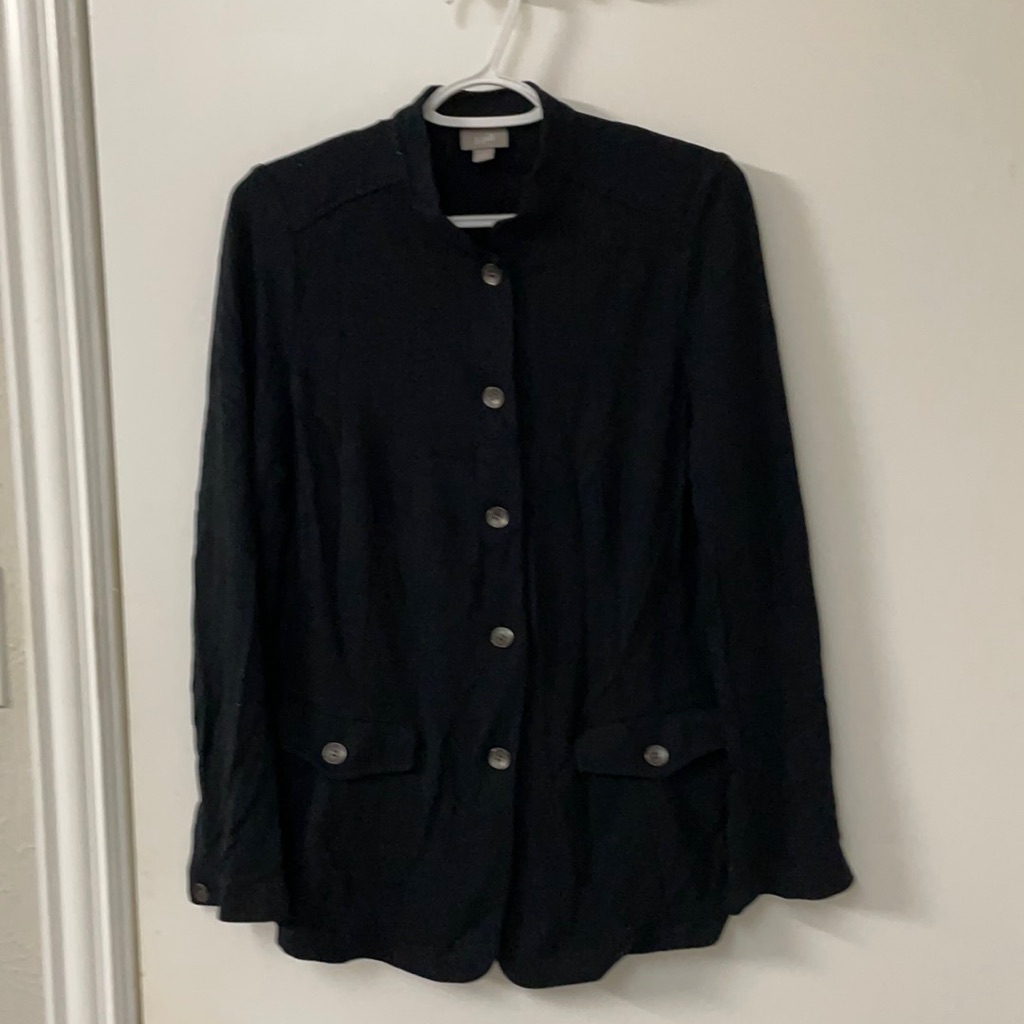 Black Button Top/Jacket